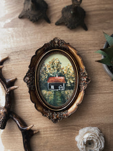 Antique Styled Landscape House in the forest front