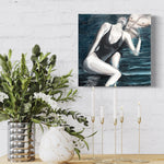 Load image into Gallery viewer, &quot;Emotion&quot; is a semi naked art painting, perfect for those seeking to buy art in Melbourne. Oil, ready to hang. Interior

