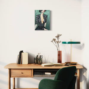 "Grass is Greener" is a striking semi naked art painting, perfect for those wanting to buy art in Melbourne. Interior
