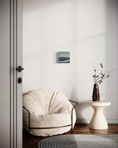 Abstract stormy seascape in coastal wall art, symbolising hope, perfect beach wall art for beach house artwork. Interior

