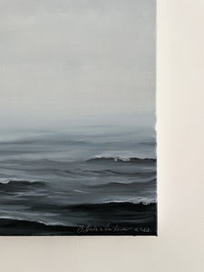 "Serenity" is a calming seascape in coastal wall art, perfect beach wall art for peaceful beach house artwork. Singnature
