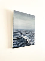 Load image into Gallery viewer, Mesmerising seascape in coastal wall art, perfect for beach house artwork, capturing ocean’s serene power. Side

