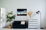 Load image into Gallery viewer, Abstract Ocean Painting With Black, Blue and Teal colours - Julia Resin Art - Interior view
