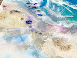 Load image into Gallery viewer, Abstract Seascape Ocean Painting With Teal Colours - Julia Resin Art
