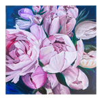 Load image into Gallery viewer, Peonies: Floral Wall Piece On Canvas
