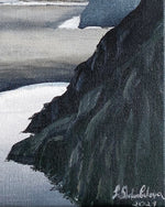 Load image into Gallery viewer, This landscape painting from Australia is inspired by distant, hazy shores. Australian landscape. landscape art. Signature

