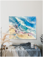 Load image into Gallery viewer, Beach: Abstract Seascape Ocean Painting
