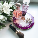 Load image into Gallery viewer, Amethyst breeze: Make Up Tray With Epoxy Resin
