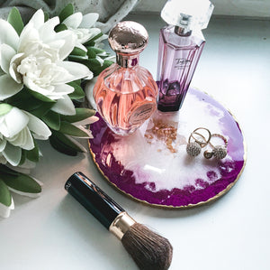 Amethyst breeze: Make Up Tray With Epoxy Resin
