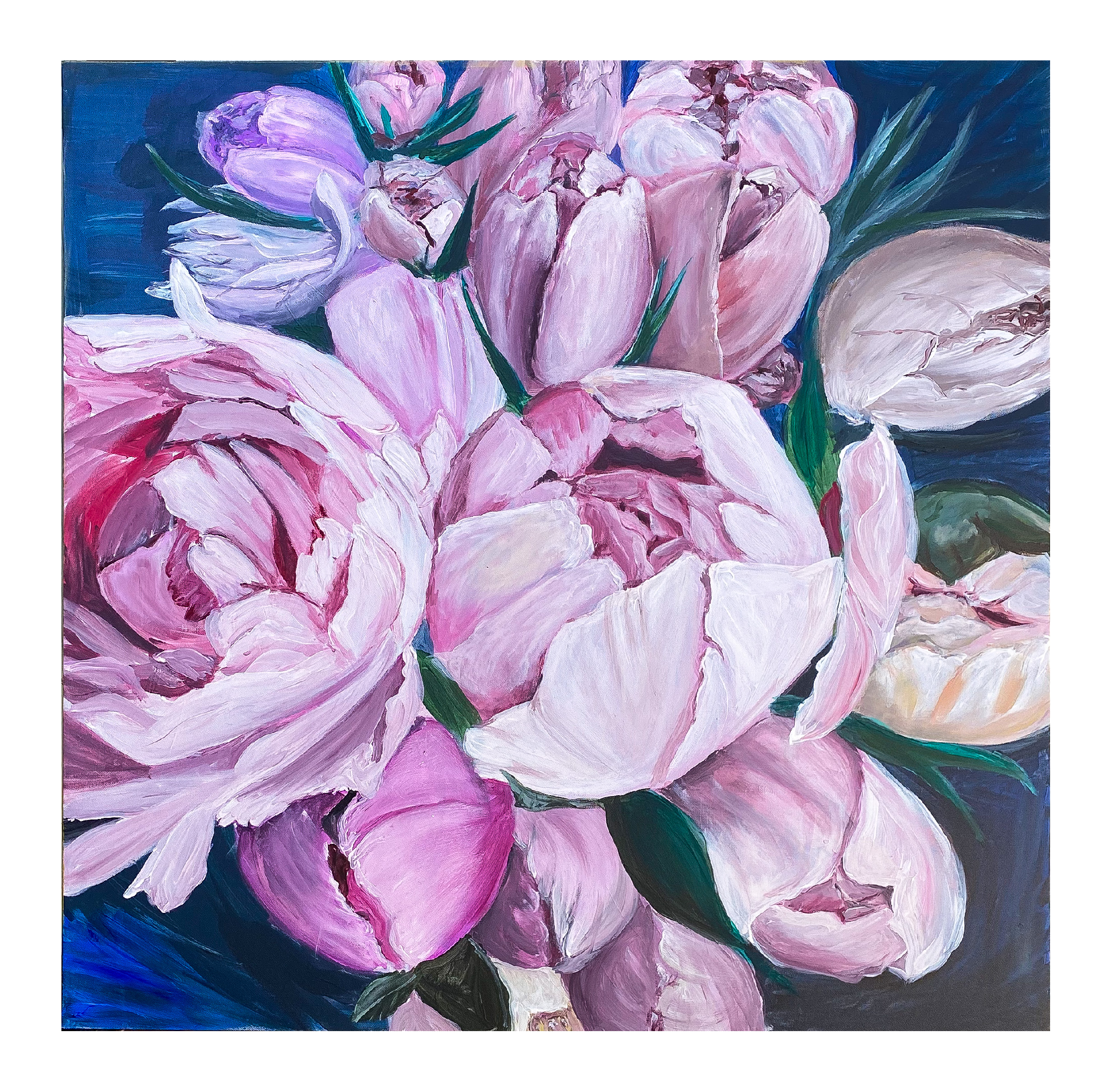 Peonies - Art Painting,  buy art in Melbourne. Front
