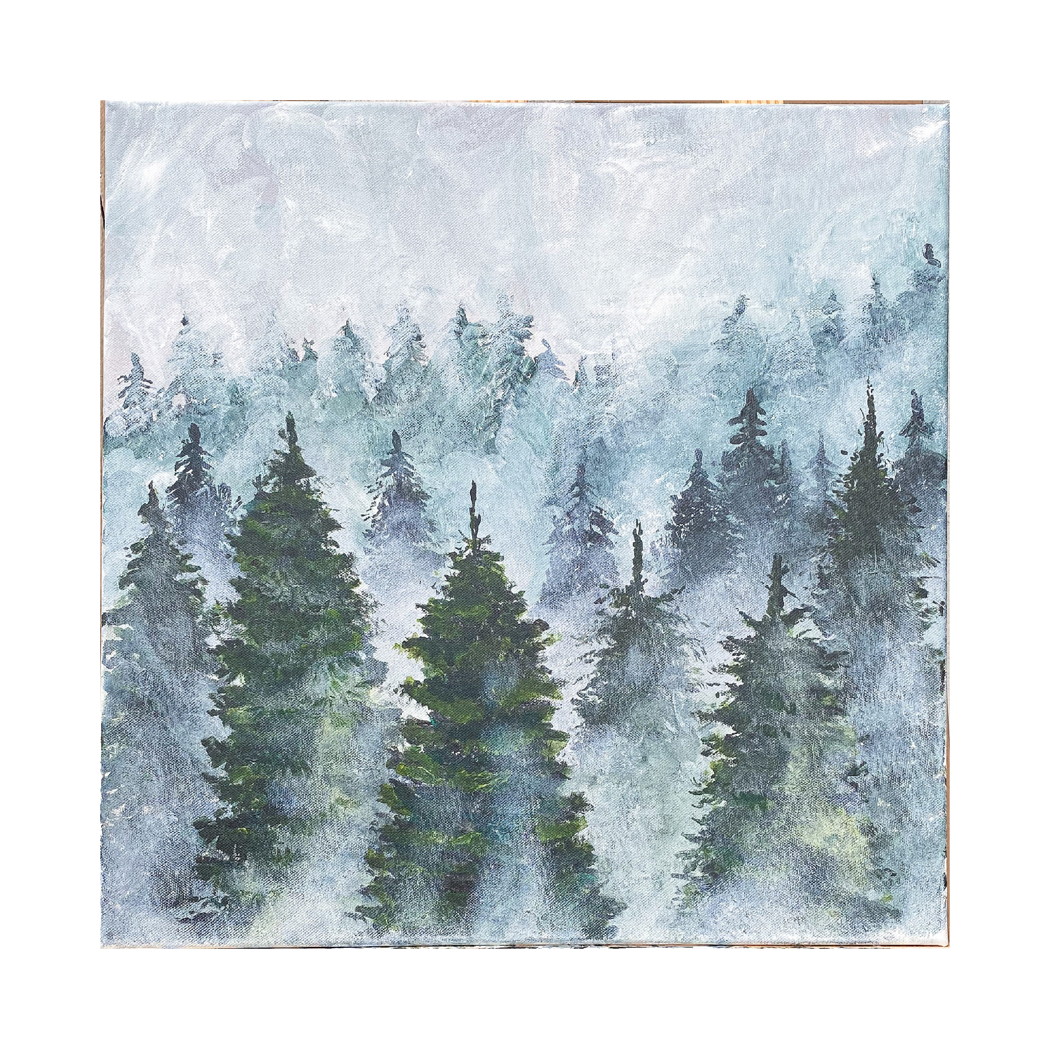 Landscape painting from Australia:  winter-inspired landscape art. Landscape paintings for sale. Front
