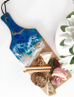 Load image into Gallery viewer, Large Cheese Board: Ocean Art On Wooden Board
